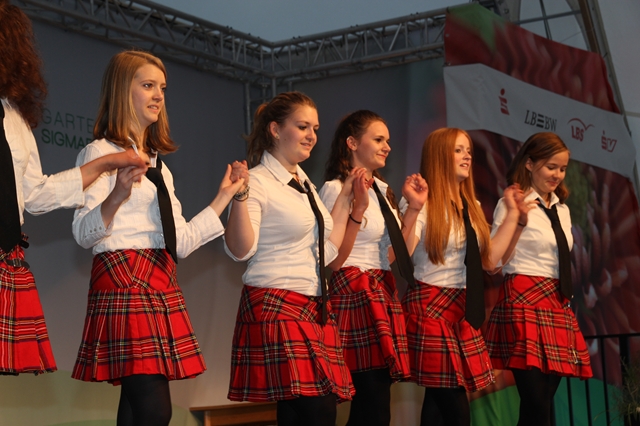Mdchen bei Irish-Dance-Auffhrung