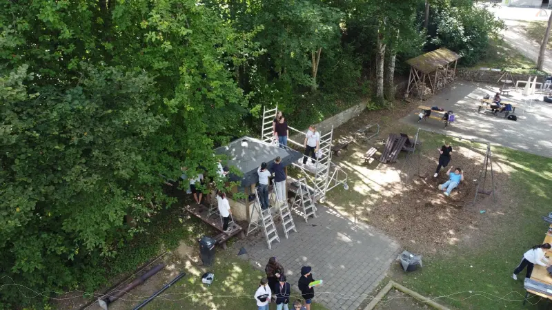 Sanierung des Lehmbackofens