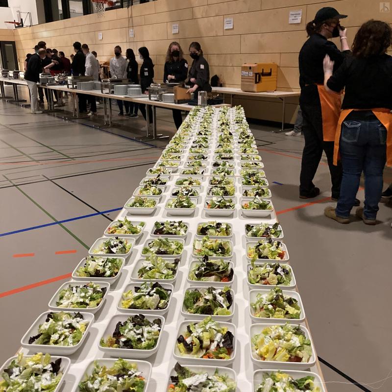 Buffet beim Abschlussball