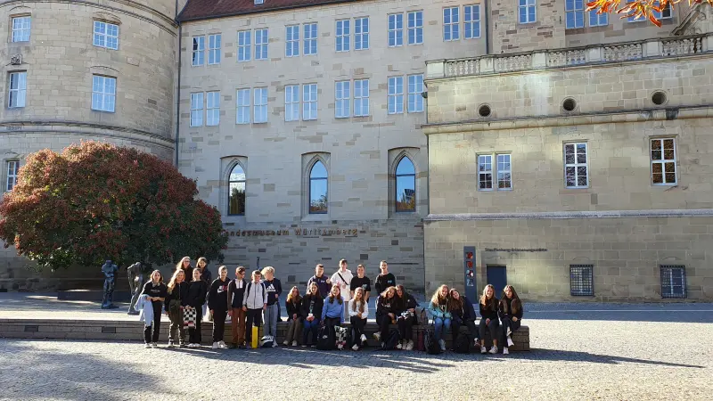 Schlergruppe in Stuttgart