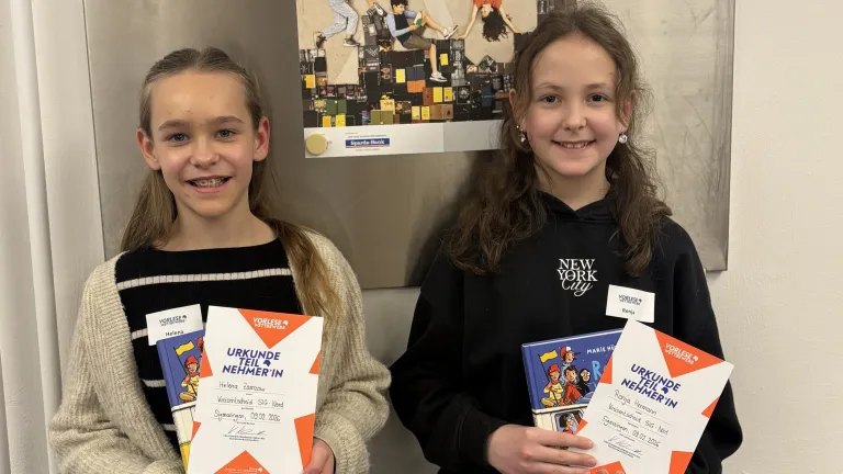 Unsere beiden Schulsiegerinnen