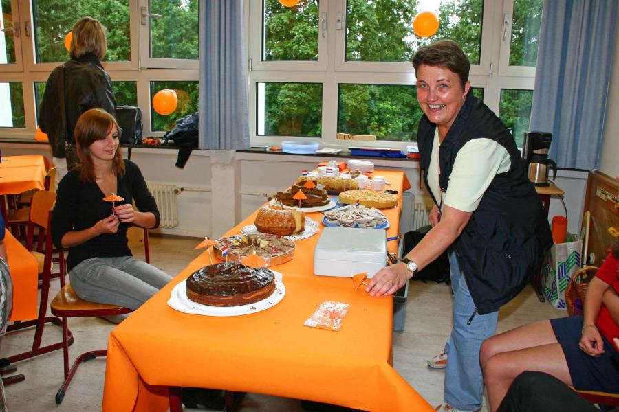 Kuchenbuffett im Klassenzimmer