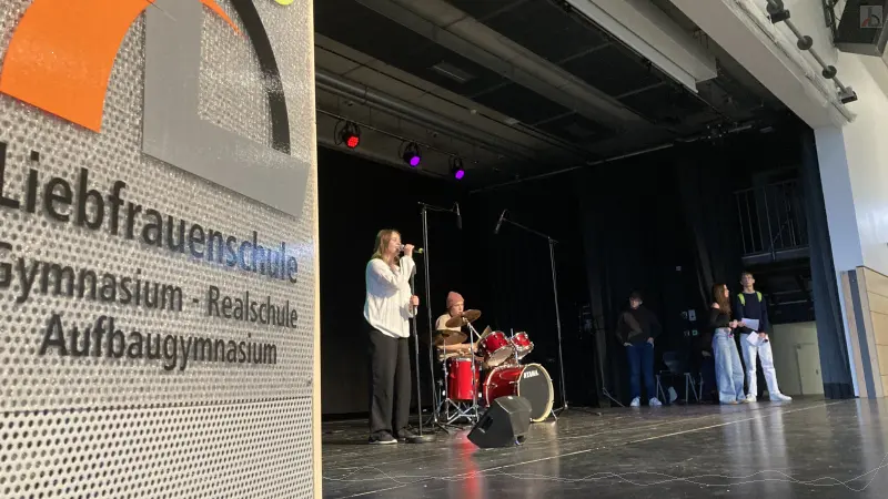 Gesang auf der Bühne