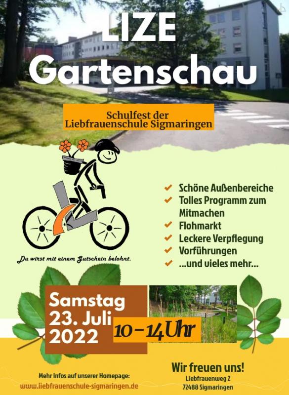 Flyer Lize-Gartenschau