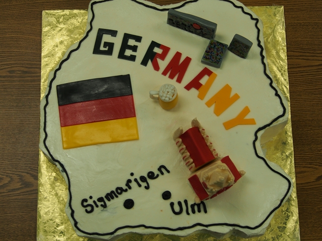 Kuchen in Deutschlandform