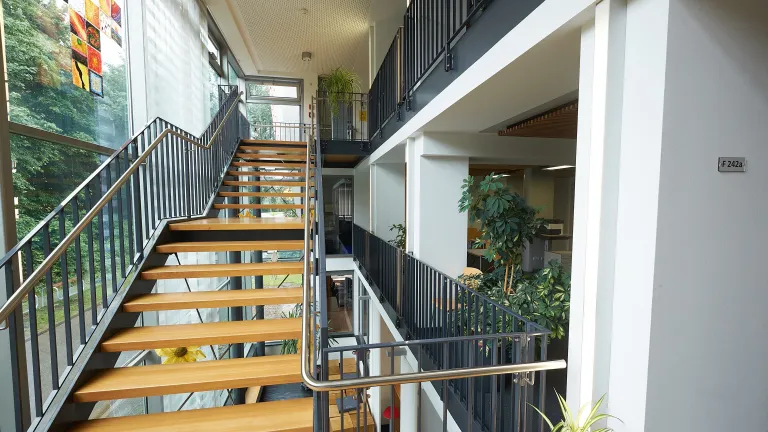 Grozgiges Treppenhaus im Schlerhaus