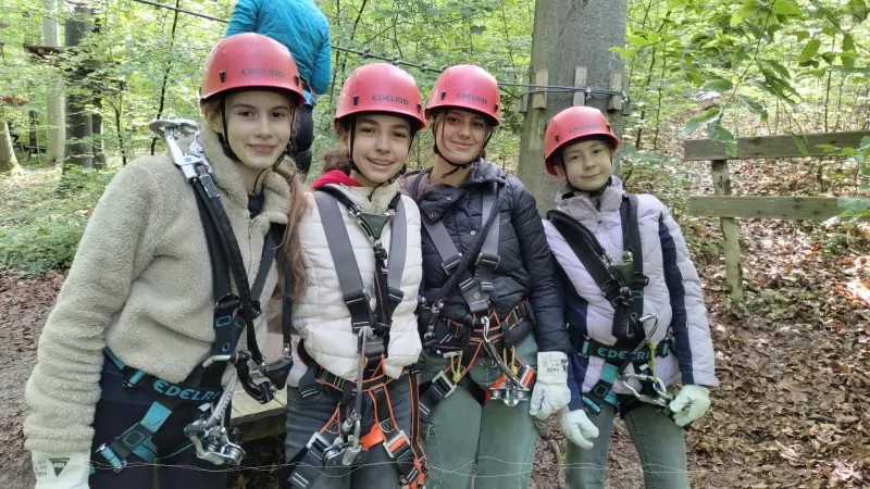 Mdelsgruppe der G7a beim Klettern