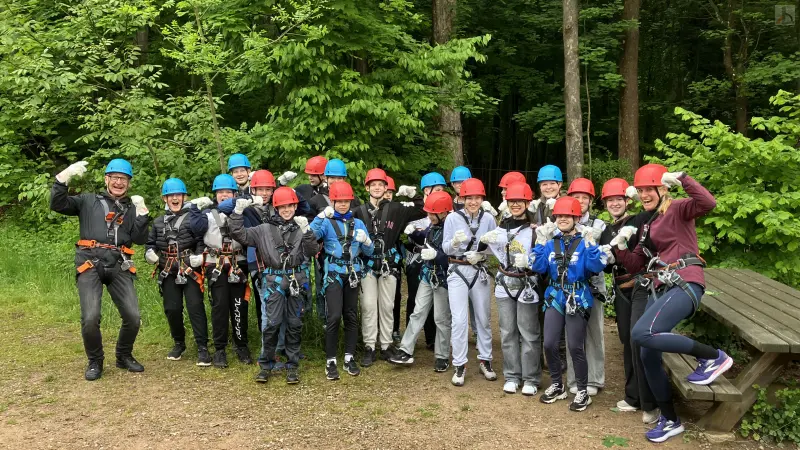 G7b beim Klettern
